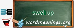 WordMeaning blackboard for swell up